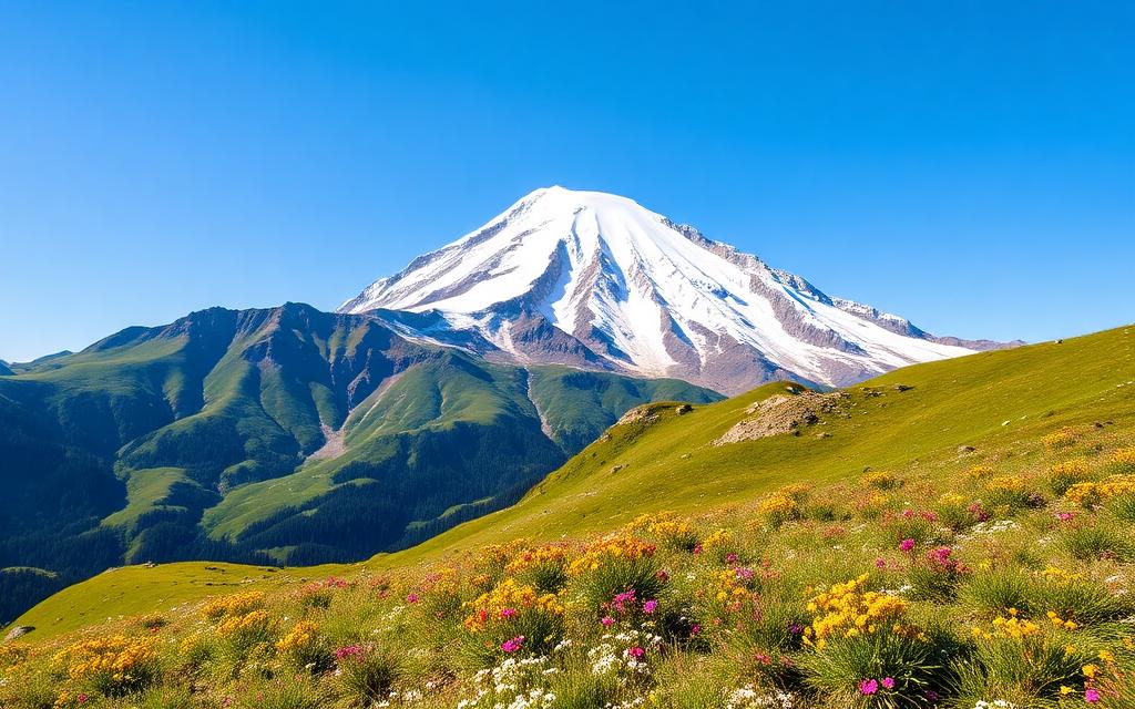 Mount Elbrus and Kabardino-Balkaria landscape